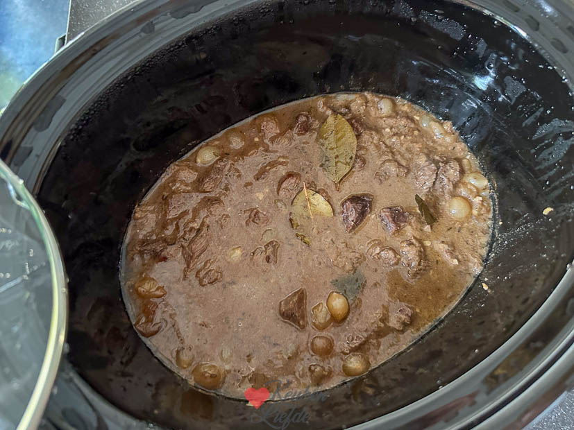 Stoofvlees in de slowcooker