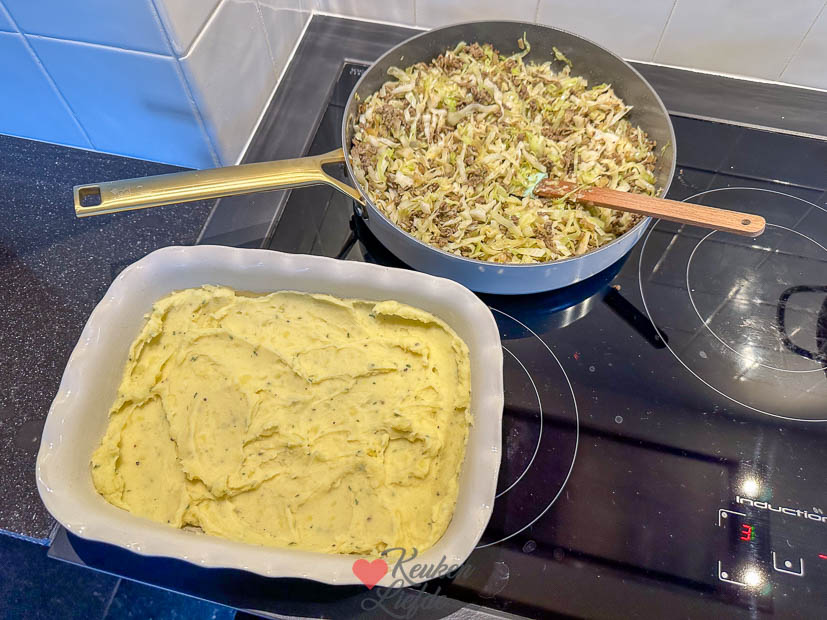 Spitskool ovenschotel met gehakt