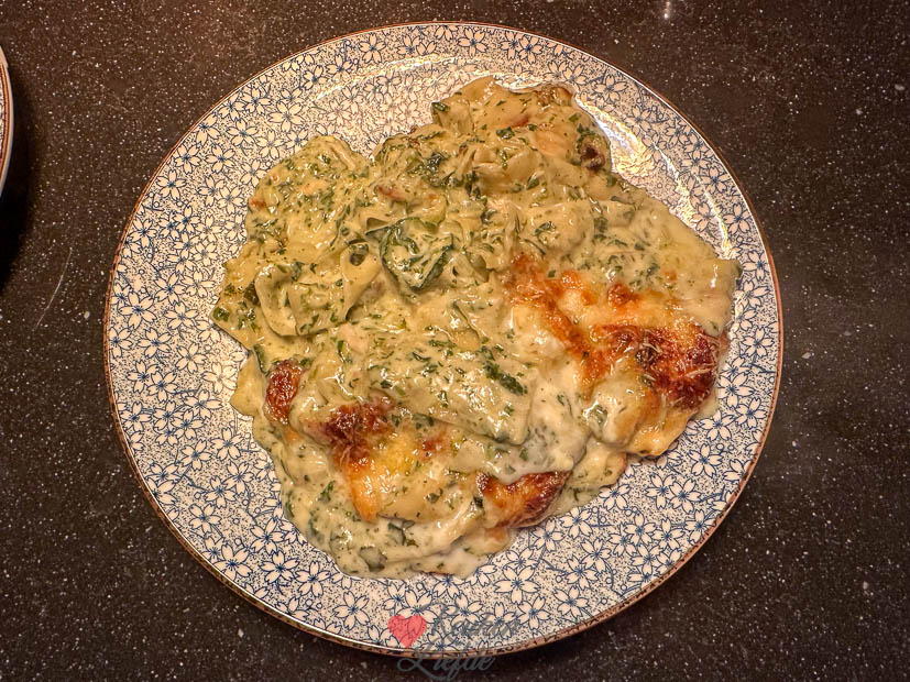 Lasagne met courgette en spinazie