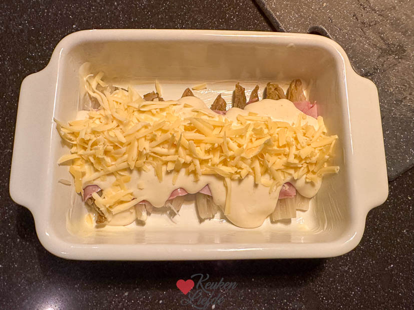 Witlof met ham en kaas uit de oven