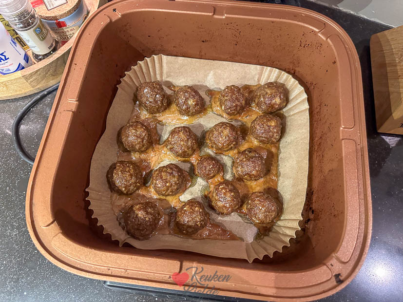 Gehaktballetjes uit de airfryer